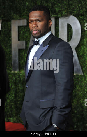 50 Cent, alias Curtis James Jackson III 2011 Vanity Fair Oscar Party au Sunset Tower Hotel de Hollywood, Californie - 27.02.11 Banque D'Images