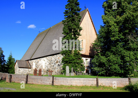 St Mary église médiévale de Sastamala Finlande, a été construite à la fin du 15e siècle. Banque D'Images