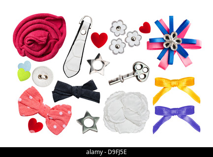 Éléments de scrapbooking, isolated on white Banque D'Images