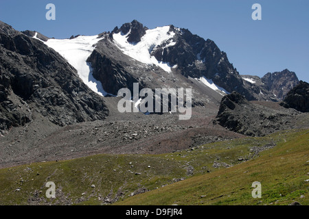 Près de la montagne Tian Shan, Almaty, Kazakhstan Chimbulak, l'Asie centrale Banque D'Images