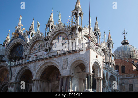 La Basilique Saint Marc, Venise, UNESCO World Heritage Site, Veneto, Italie Banque D'Images