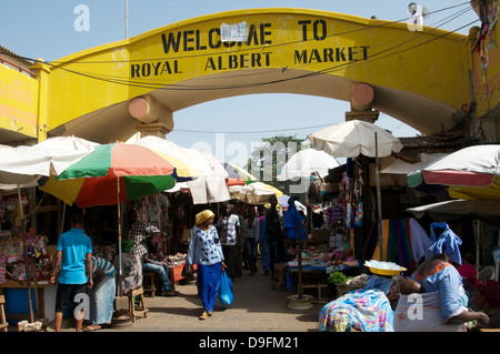 Royal Albert Marché, Banjul, Gambie, Afrique de l'Ouest, l'Afrique Banque D'Images