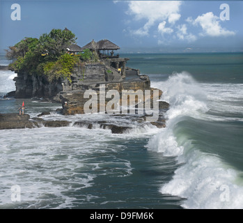 Temple de Tanah Lot, Bali, Indonésie, Asie du sud-est Banque D'Images