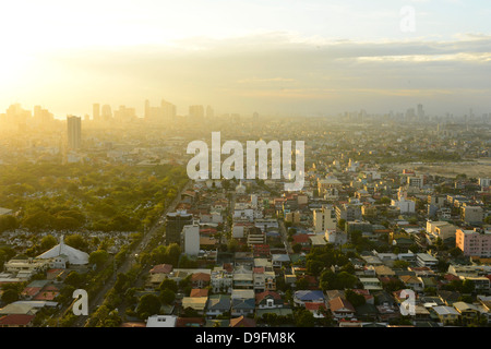 Vue sur Makati, Metromanila, Manille, Philippines, en Asie du sud-est Banque D'Images