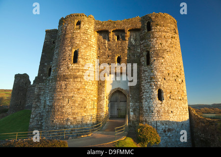 Château de Kidwelly, Carmarthenshire, Pays de Galles, Royaume-Uni Banque D'Images