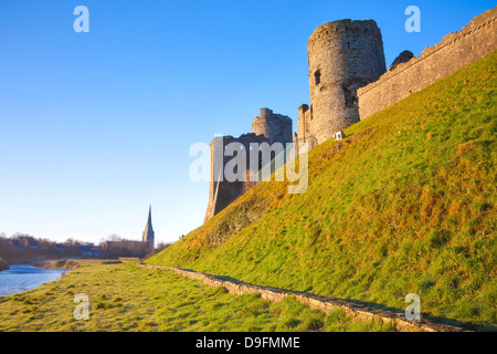 Château de Kidwelly, Carmarthenshire, Pays de Galles, Royaume-Uni Banque D'Images