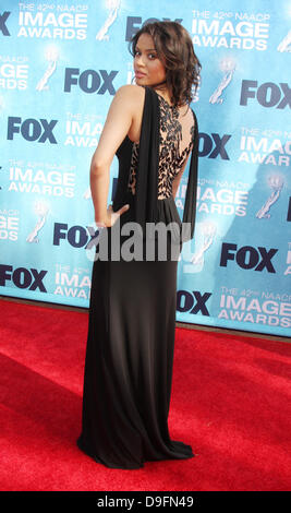 Gugu Mbatha-Raw 42ème NAACP Image Awards Au Shrine Auditorium - Arrivées à Los Angeles en Californie, États-Unis - 04.03.11 Banque D'Images