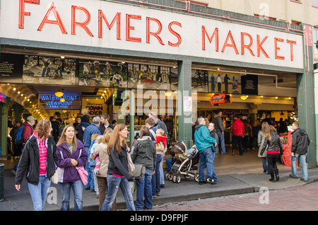 Marché Pikes Place, Seattle, Washington State, USA Banque D'Images