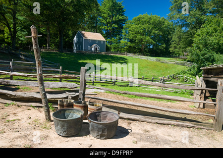 Old Sturbridge Village, un musée retraçant la vie de la Nouvelle-Angleterre au début de Sturbridge, Massachusetts, New England, USA Banque D'Images