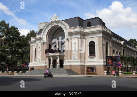 Théâtre municipal, de l'Opéra, de Ho Chi Minh Ville (Saigon), Vietnam, Indochine, Asie du sud-est Banque D'Images