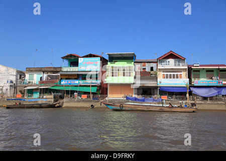 Sur les EMR, Delta du Mékong, la province de Vinh Long, le Vietnam, l'Indochine, en Asie du sud-est Banque D'Images