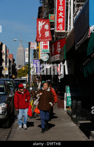 Chinatown à Manhattan, New York, USA Banque D'Images