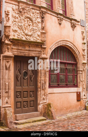 La Maison d'Adam et Eve dans la vieille ville du Mans, Sarthe, Pays de la Loire, France Banque D'Images