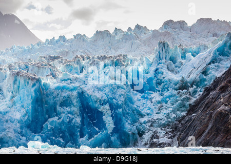 South Sawyer Glacier, Tracy Arm-Ford la terreur de l'espace sauvage, le sud-est de l'Alaska, USA Banque D'Images