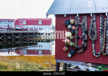 La ville norvégienne de la pêche de Pétersbourg, le sud-est de l'Alaska, USA Banque D'Images