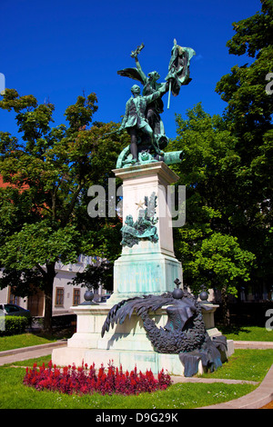 Monument à Vérifiez Hazaert, Budapest, Hongrie Banque D'Images