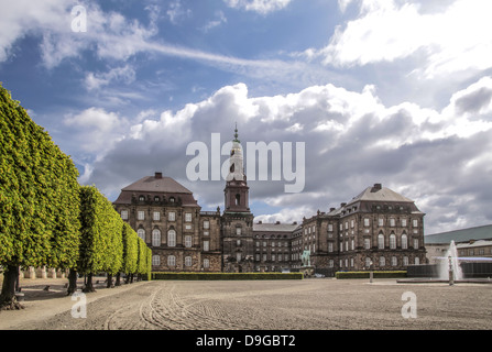 Château de Christiansborg au centre de Copenhague, Danemark Banque D'Images