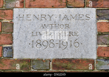 Rye, East Sussex, Angleterre, Royaume-Uni. Lamb House - ancienne maison de l'auteur Henry James Banque D'Images