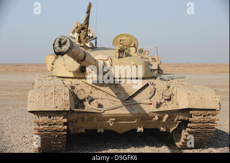 27 octobre 2008 - Un Irakien T-72 tank à l'Besmaya de tir, de l'Iraq. Banque D'Images