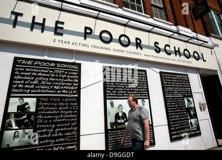 Le stade de l'école dans l'école pauvres Kings Cross, London Banque D'Images