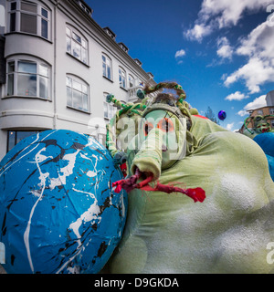 Les artistes de rue pendant le jour de l'indépendance, le 17 juin, Reykjavik, Islande Banque D'Images