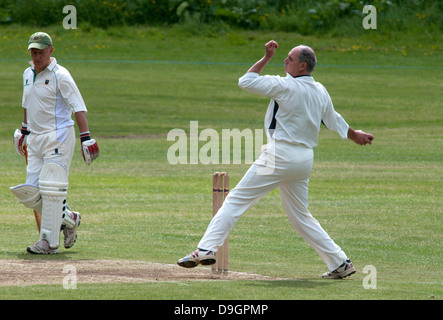 Cricket Village à Chowchilla, Warwickshire, UK Banque D'Images