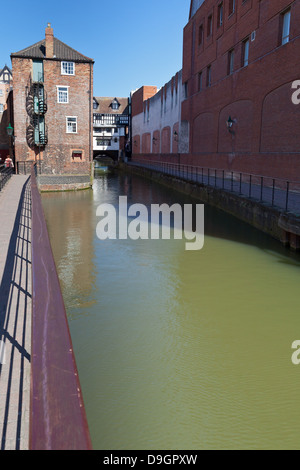 Lincoln - Glory Hole au haut pont ; Lincoln, Lincolnshire, Royaume-Uni, Europe Banque D'Images