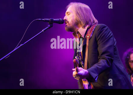 Tom Petty and the Heartbreakers effectuer au John Labatt Centre à London (Ontario), le 18 juin 2013. Le concert sold out est le seul Canadien sur les bandes date 2013 Tournée de concerts. Banque D'Images