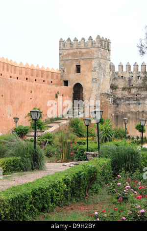 Jardins andalous à Rabat, Maroc Banque D'Images