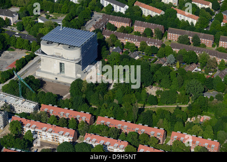 Allemagne Hambourg Wilhelmsburg, IBA, exposition Energiebunker, anti aircraft bunker est transformé en un projet d'énergie renouvelable Banque D'Images