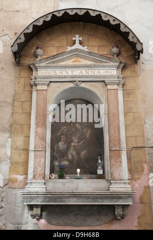 Sant'Anna, Oratoire sur rue, Cefalù, Sicile, Italie Banque D'Images