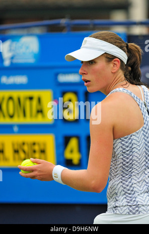 Johanna Konta (GB). Aegon Tennis à Eastbourne, Royaume-Uni. 18 juin. Banque D'Images