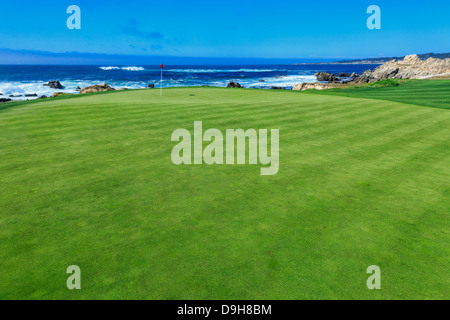 Péninsule de Monterey Country Club Golf des Dunes. # 14 Signature le trou. Banque D'Images