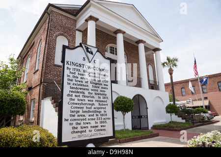 L'Hôtel de Ville d'Kingston-Conway repère historique, Conway, SC Banque D'Images