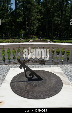 Les jardins à Yaddo estate, Saratoga Branches, dans l'état de l'actif est maintenant un artiste renommé de résidence. Banque D'Images