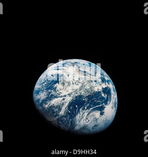 De la Terre prises à partir de l'engin. Aollo 8 Banque D'Images