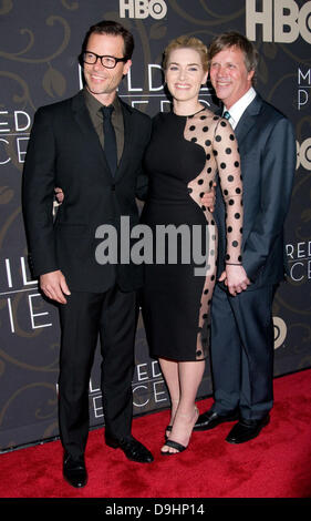 Guy Pearce, Kate Winslet et Todd Haynes Le New York Premiere de 'Mildred Pierce' Arrivées - New York City, USA - 21.03.11 Banque D'Images