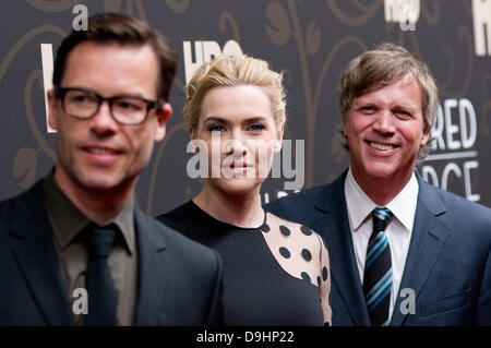 Guy Pearce, Kate Winslet et Todd Haynes Le New York Premiere de 'Mildred Pierce' Arrivées - New York City, USA - 21.03.11 Banque D'Images