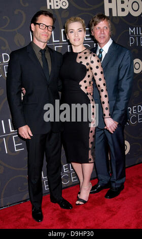 Guy Pearce, Kate Winslet et Todd Haynes Le New York Premiere de 'Mildred Pierce' Arrivées - New York City, USA - 21.03.11 Banque D'Images