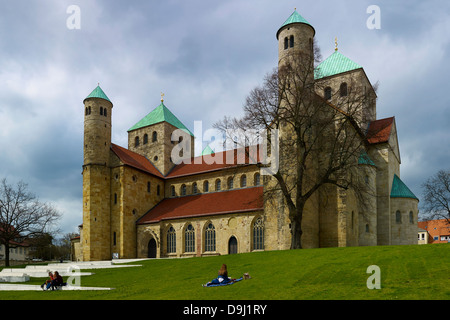 Église Saint-michel à Hildesheim, Basse-Saxe, Allemagne Banque D'Images