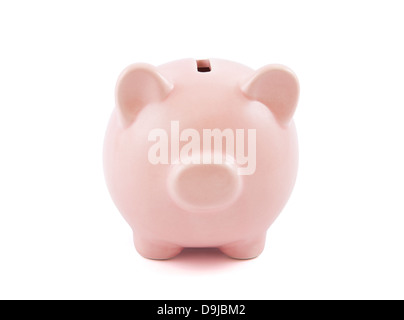 Piggy Bank on white background Banque D'Images