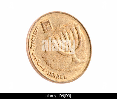 Nouveau shekel israélien israélien dix cents Banque D'Images