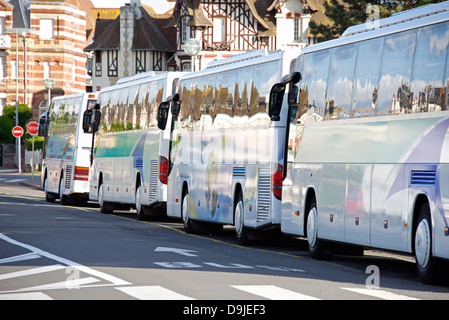 Excursions en bus dans la ville, France, Normandie Banque D'Images