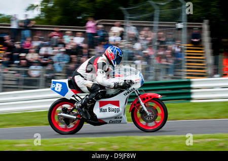 CRMC, Classic Racing, Yamaha 350, Moto Classique Course, Cadwell Park, Classic Racing Club de Moto Banque D'Images