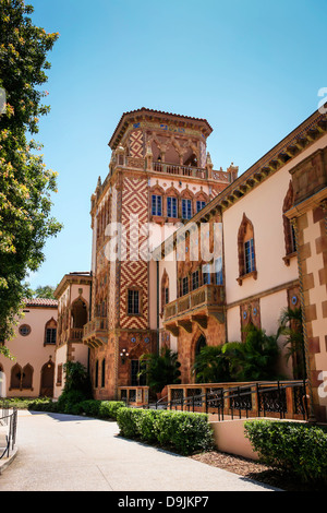 Le Ca d'Zan Mansion à Sarasota FL, maison de John et Mable Ringling. Banque D'Images