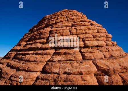 Les ruches, des formations de roche de grès rouge, la Vallée de Feu State Park, Nevada, United States of America Banque D'Images