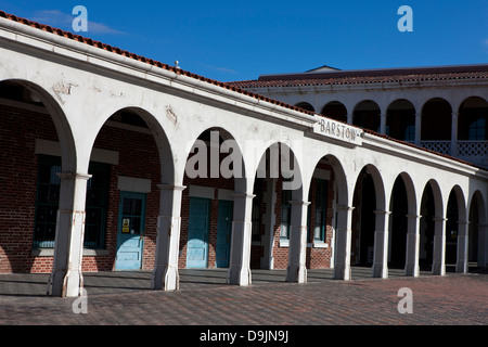 Harvey House Railroad Depot, à l'origine, la Casa del Desierto gare,Barstow, California, United States of America Banque D'Images