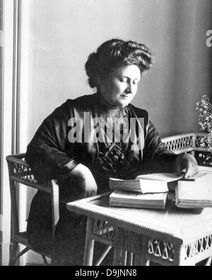 MARIA Montessori (1870-1952), médecin italien et de l'éducation de 1914, le théoricien Banque D'Images