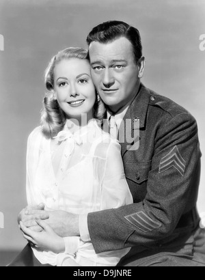 SANDS OF Iwo Jima 1949 Republic Pictures film avec John Wayne et Adele Mara Banque D'Images