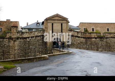 La passerelle interne à mont-louis forteresse de Vauban au patrimoine mondial de l'unesco ville pyrénées-orientales france Banque D'Images